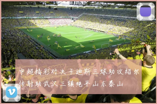 中超精彩对决卡迪斯三球助攻绍尔传射助武汉三镇绝平山东泰山
